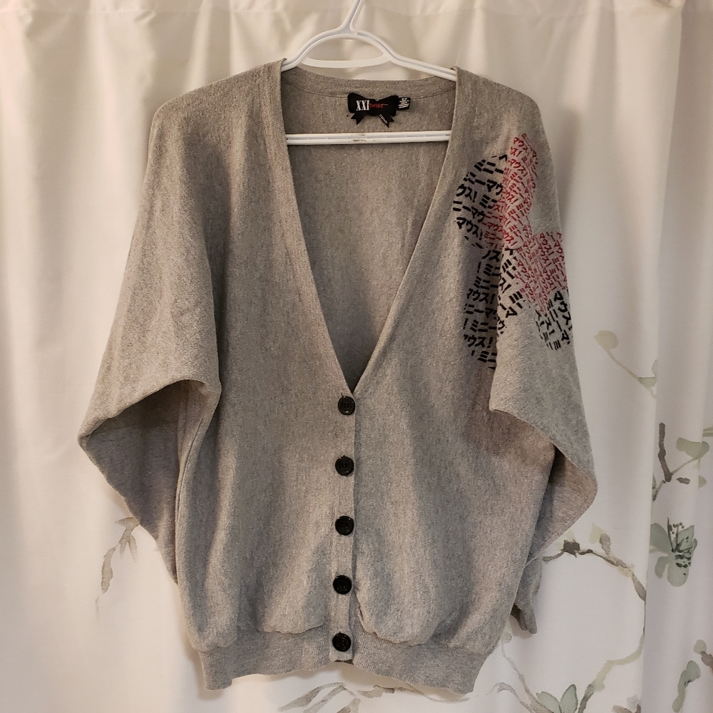 F21 Disney Minnie Mouse Bat Wing Sweater